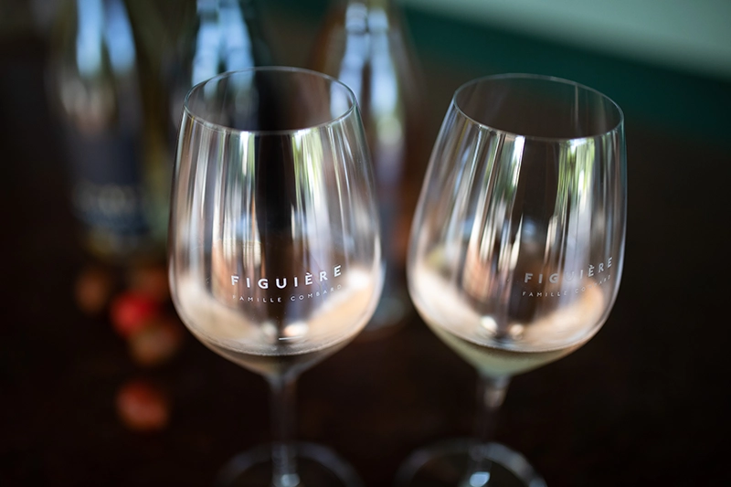 Verres de rosé